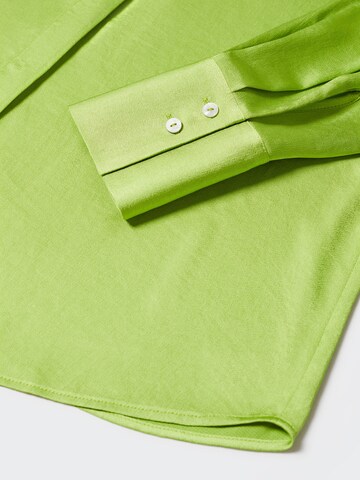 MANGO Blouse 'IDEALE' in Groen