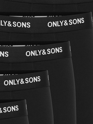 Only & Sons - Calzoncillo boxer 'ONSRiber' en negro