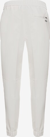 BOSS Tapered Pleated Pants 'Flex' in White