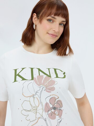 T-shirt Fiorella Rubino en blanc