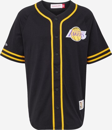 Mitchell & Ness Functioneel shirt in Zwart: voorkant