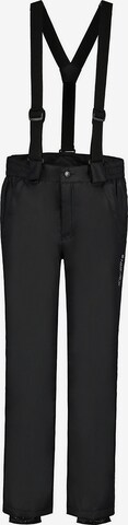 ICEPEAK Regular Workout Pants 'LAFE' in Black: front