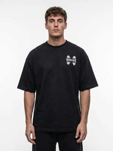 T-Shirt Norvine en noir : devant