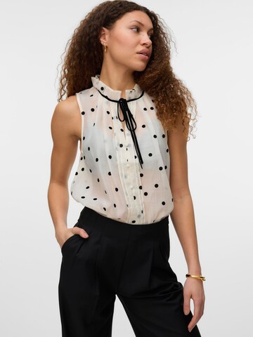 Chemisier 'YOJA' VERO MODA en beige