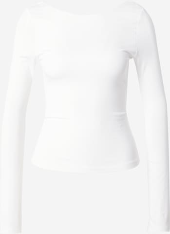 Gina Tricot - Camiseta 'Soft Touch' en blanco: frente