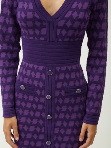 Influencer Knit dress in Purple