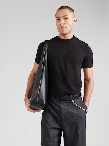 Karl Lagerfeld T-shirt i svart: framsida
