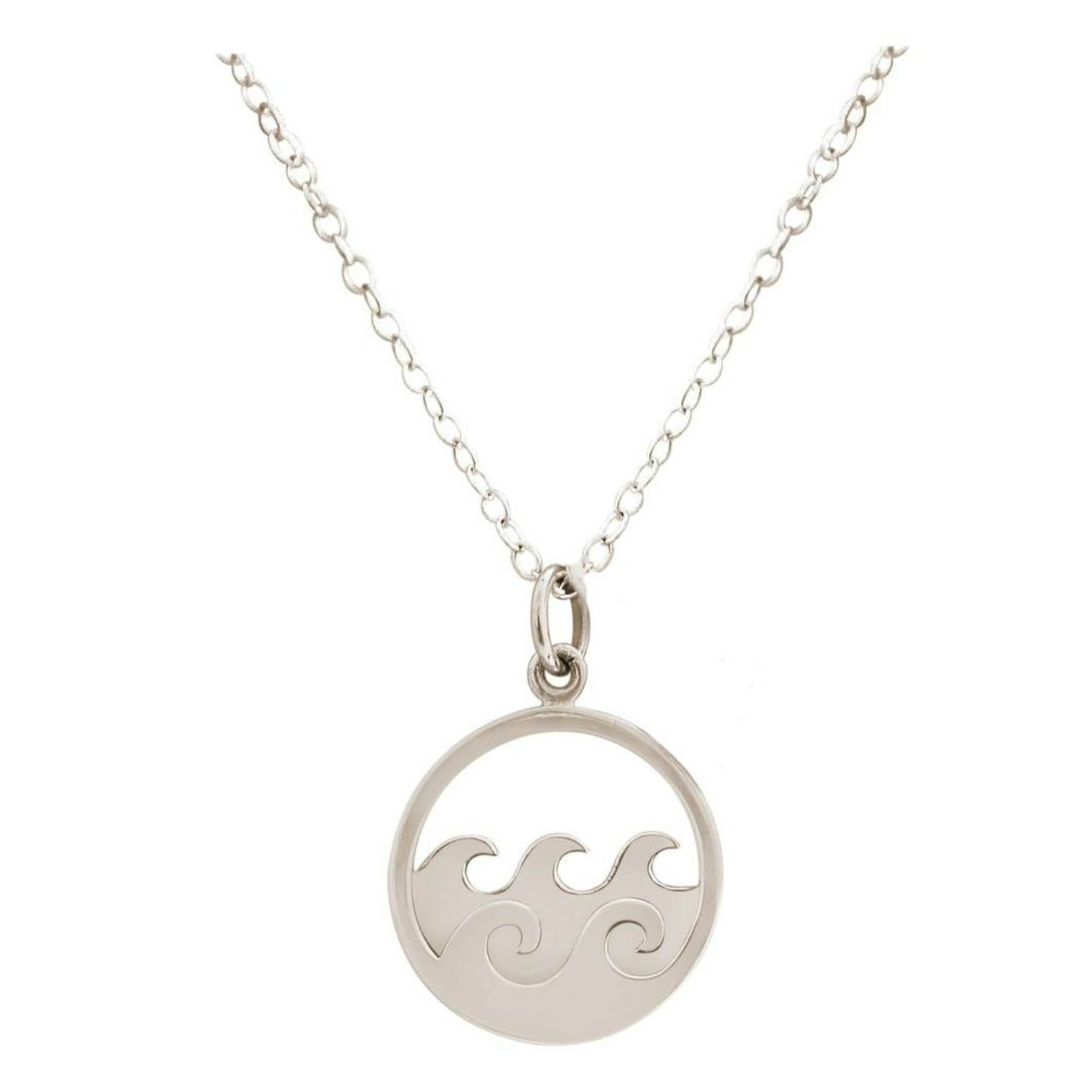 Gemshine Ketting in Zilver: voorkant