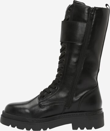 TOM TAILOR Lace-up boot in Black