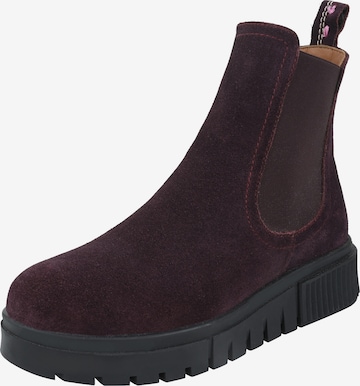 Crickit Chelsea Boot ' SISSY ' in Rot: Vorderseite