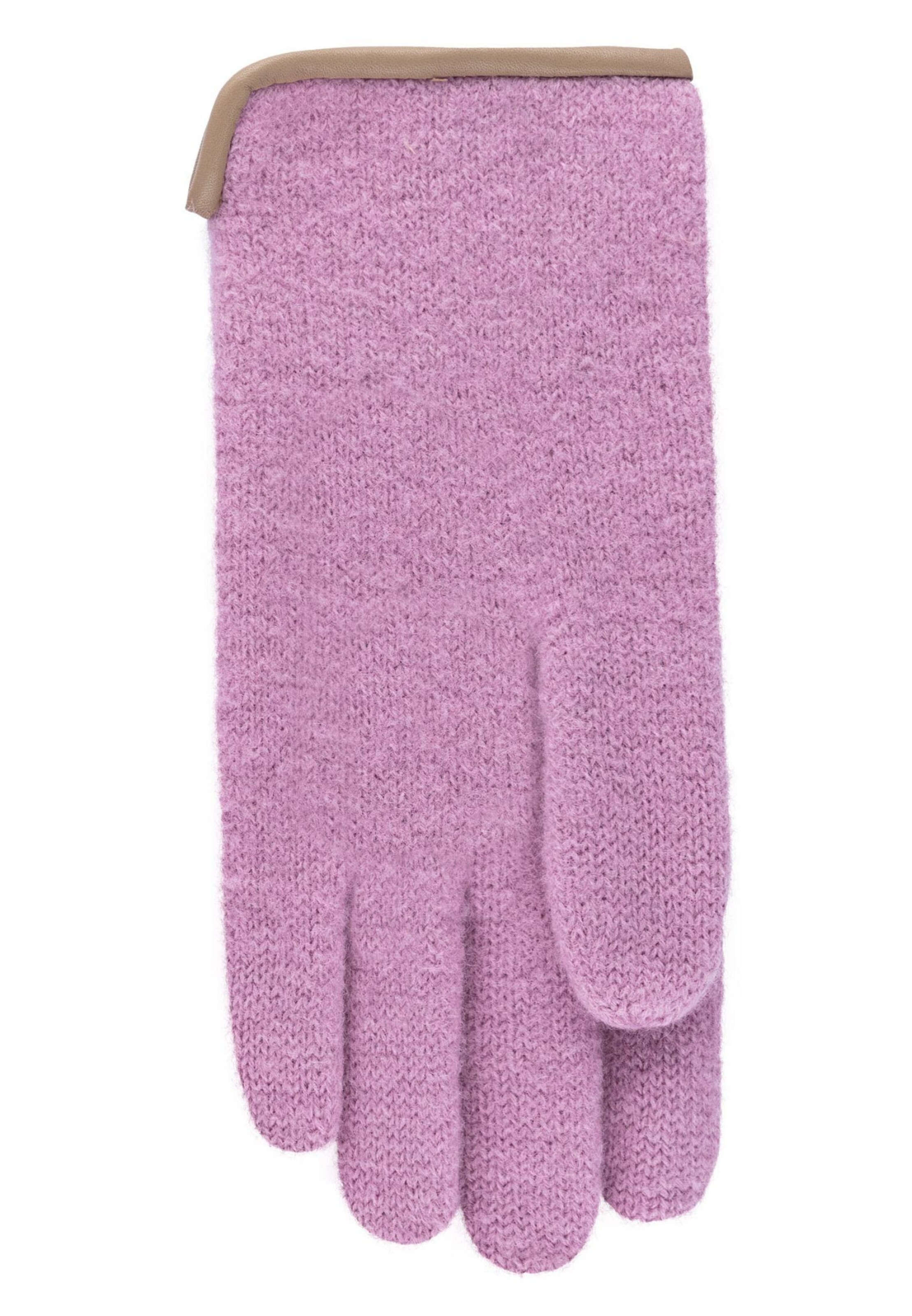 Roeckl Full Finger Gloves 'FELTED WOOL' in Purple
