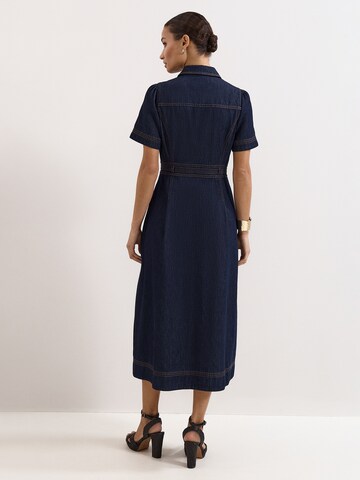 Phase Eight Dress in Blue: back