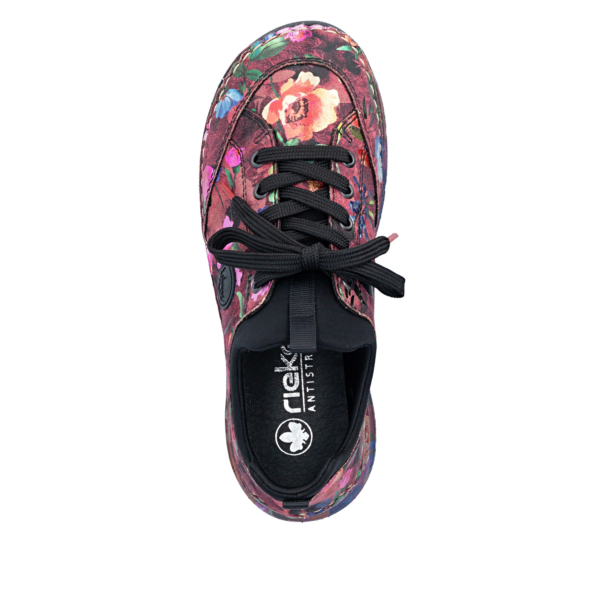 Baskets basses Rieker en rose