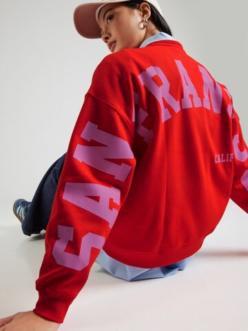 PIECES - Sudadera 'PCFANY' en rojo