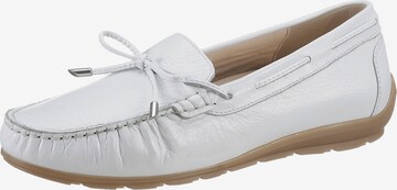 ARA Moccasins in White: front