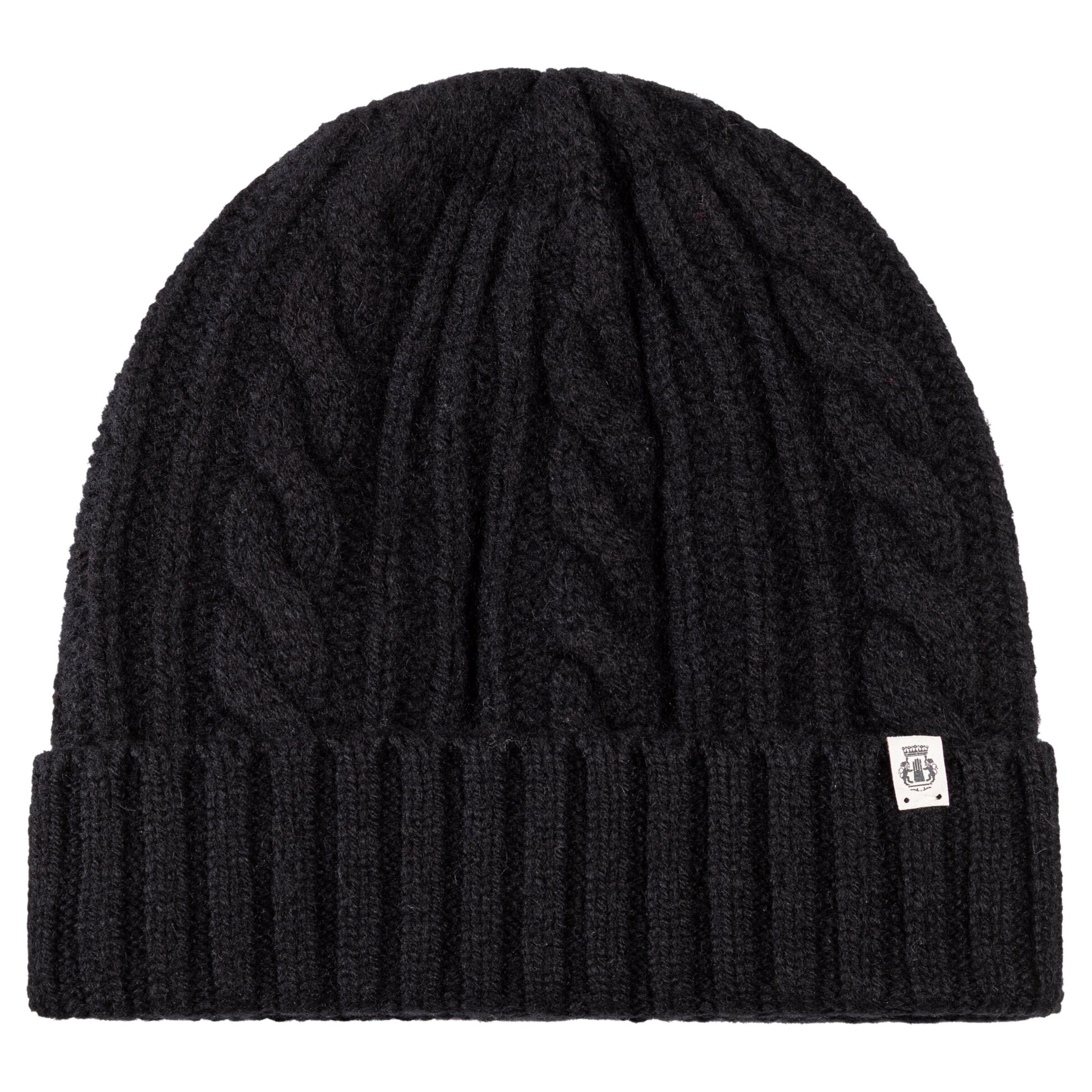 Roeckl Mütze 'CABLED CHARM' in Schwarz: Vorderseite