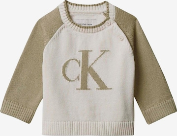 Pull-over Calvin Klein Kids en blanc : devant