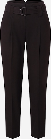 Dorothy Perkins Regular Pleat-front trousers in Black: front