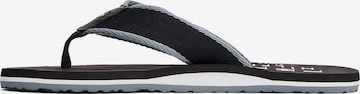 Tongs TOMMY HILFIGER en noir : devant