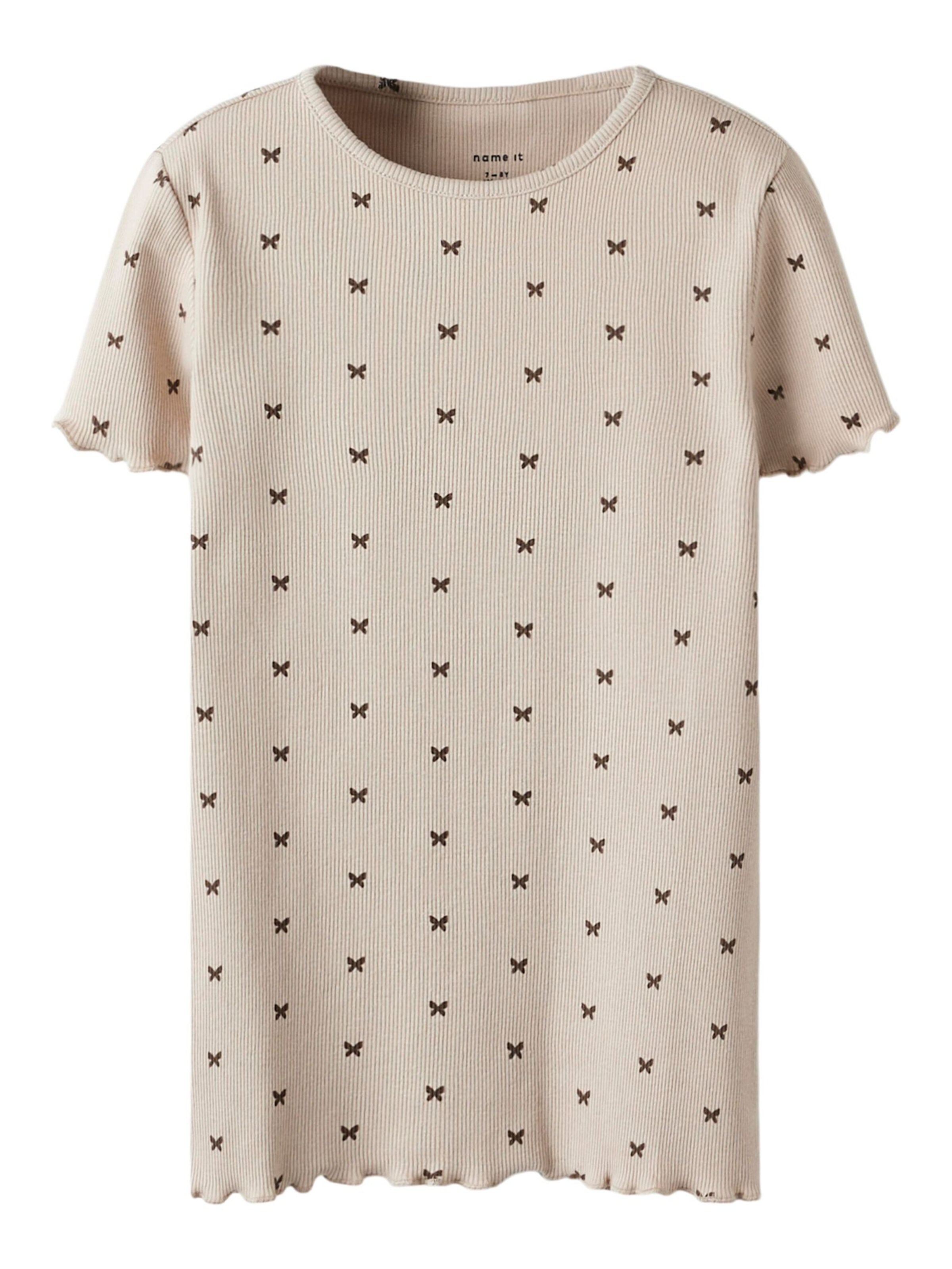 T-Shirt NAME IT en beige : devant
