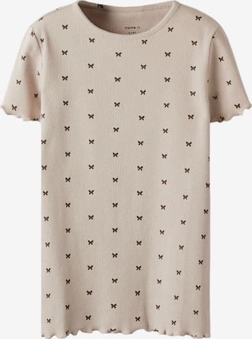NAME IT - Camiseta en beige: frente