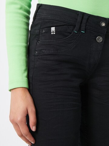 CECIL Slimfit Jeans 'Scarlett' in Schwarz