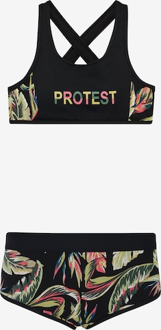 PROTEST Bikini 'PRTFavour JR' in Schwarz: Vorderseite