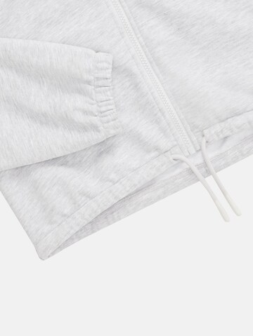 TOM TAILOR Zip-Up Hoodie in Grey