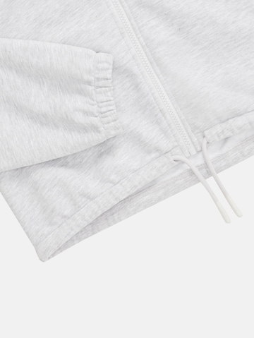 TOM TAILOR Zip-Up Hoodie in Grey