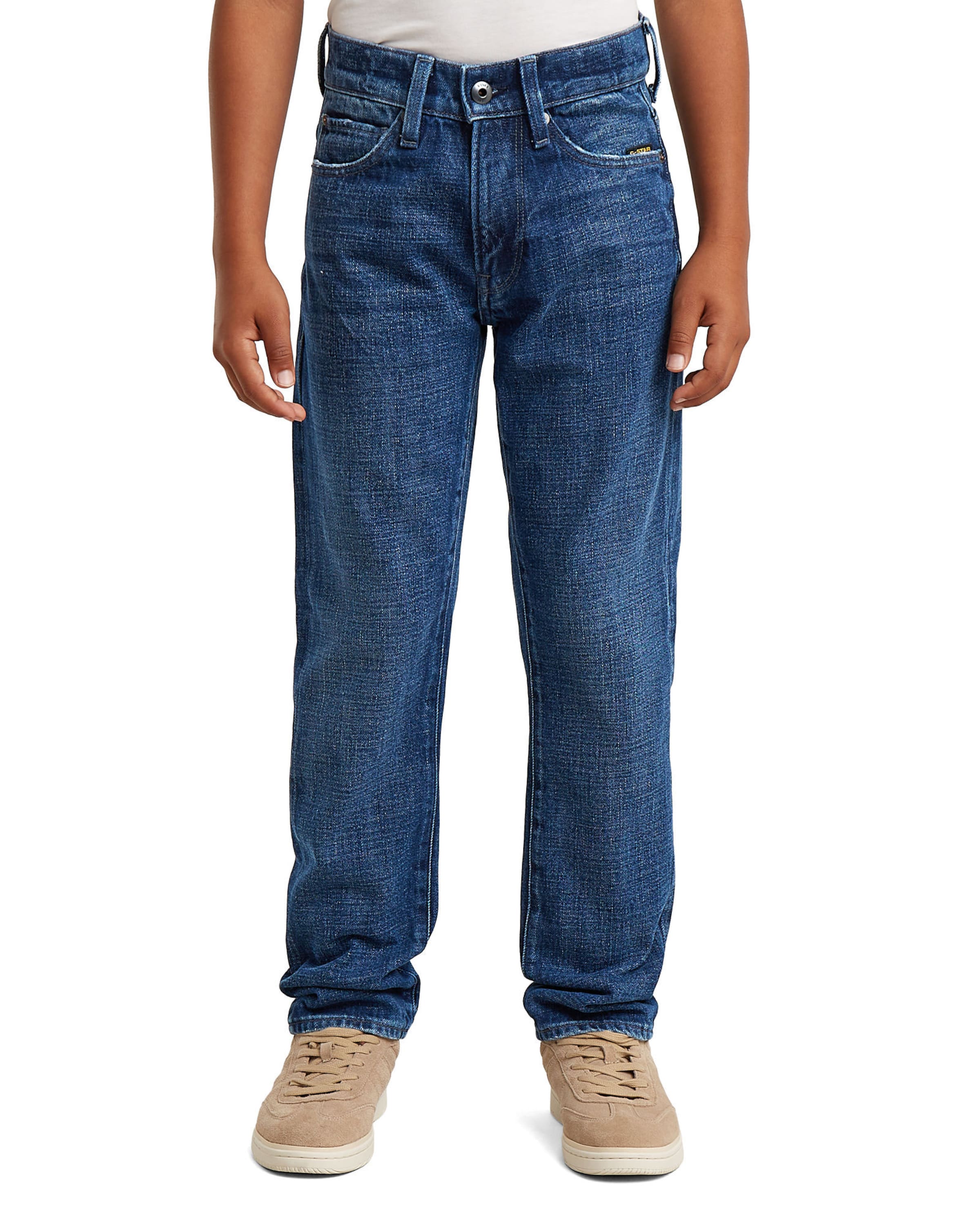 G-STAR Regular Jeans - 'Boys 3301 Tapered Jeans' in Blau: Vorderseite