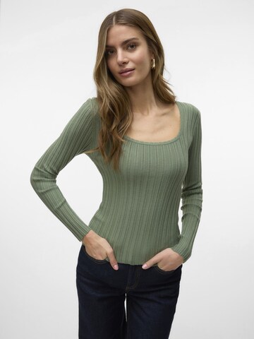 VERO MODA Pullover 'VMCecilie' i grøn