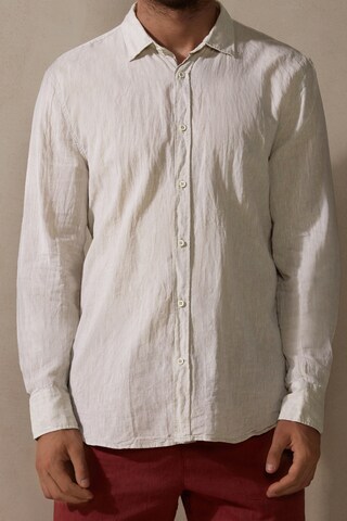 INTIMISSIMI Regular fit Button Up Shirt in Beige: front