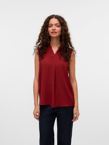 Chemisier 'VMELVA' VERO MODA en marron : devant