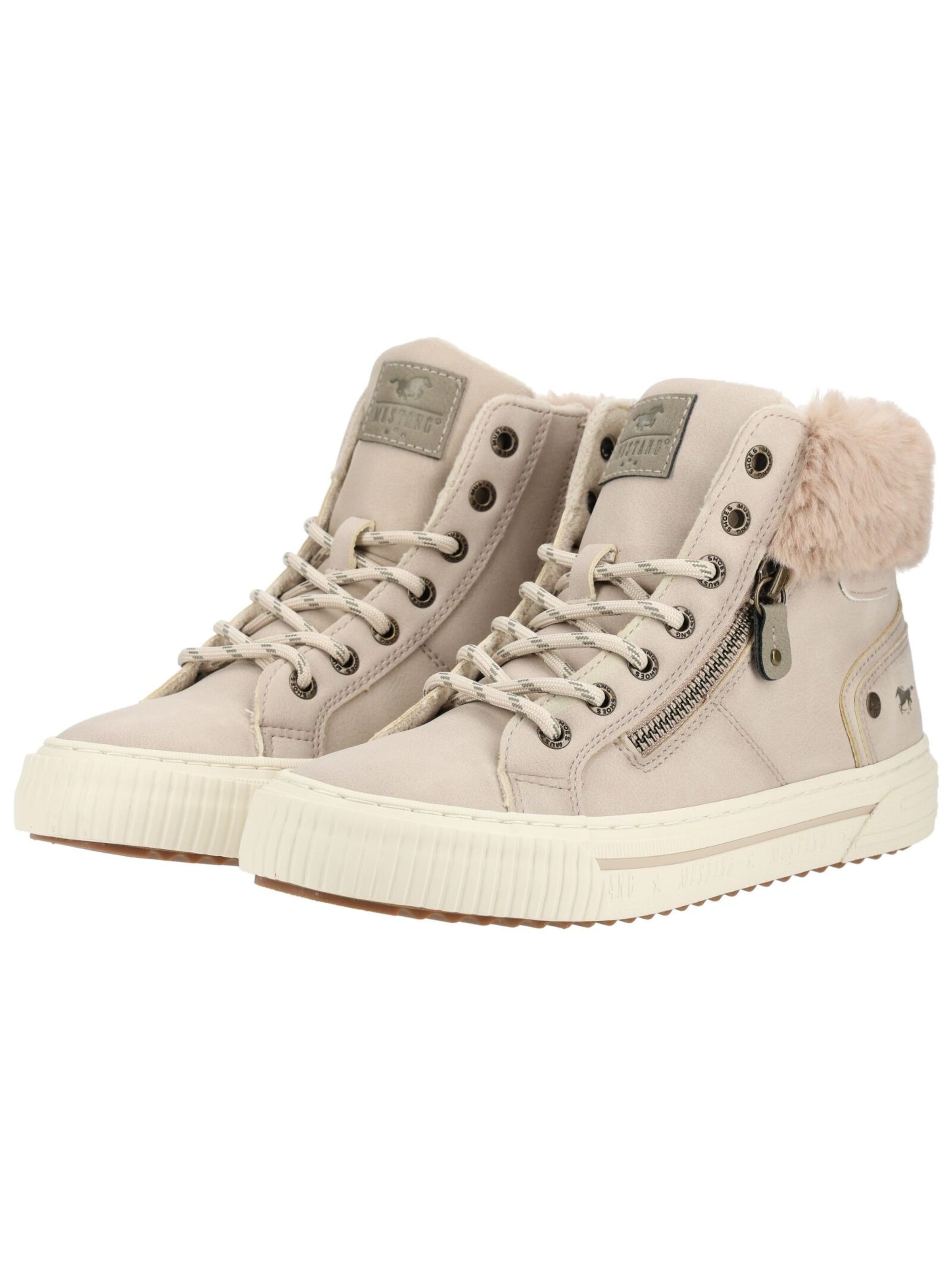 Bottines à lacets MUSTANG en beige