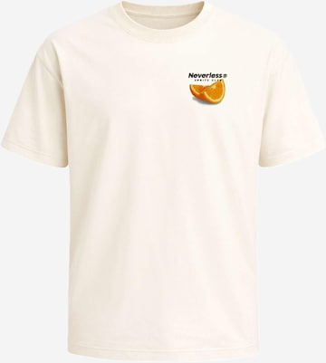Neverless Shirt 'Orange Spritz' in Beige: Vorderseite