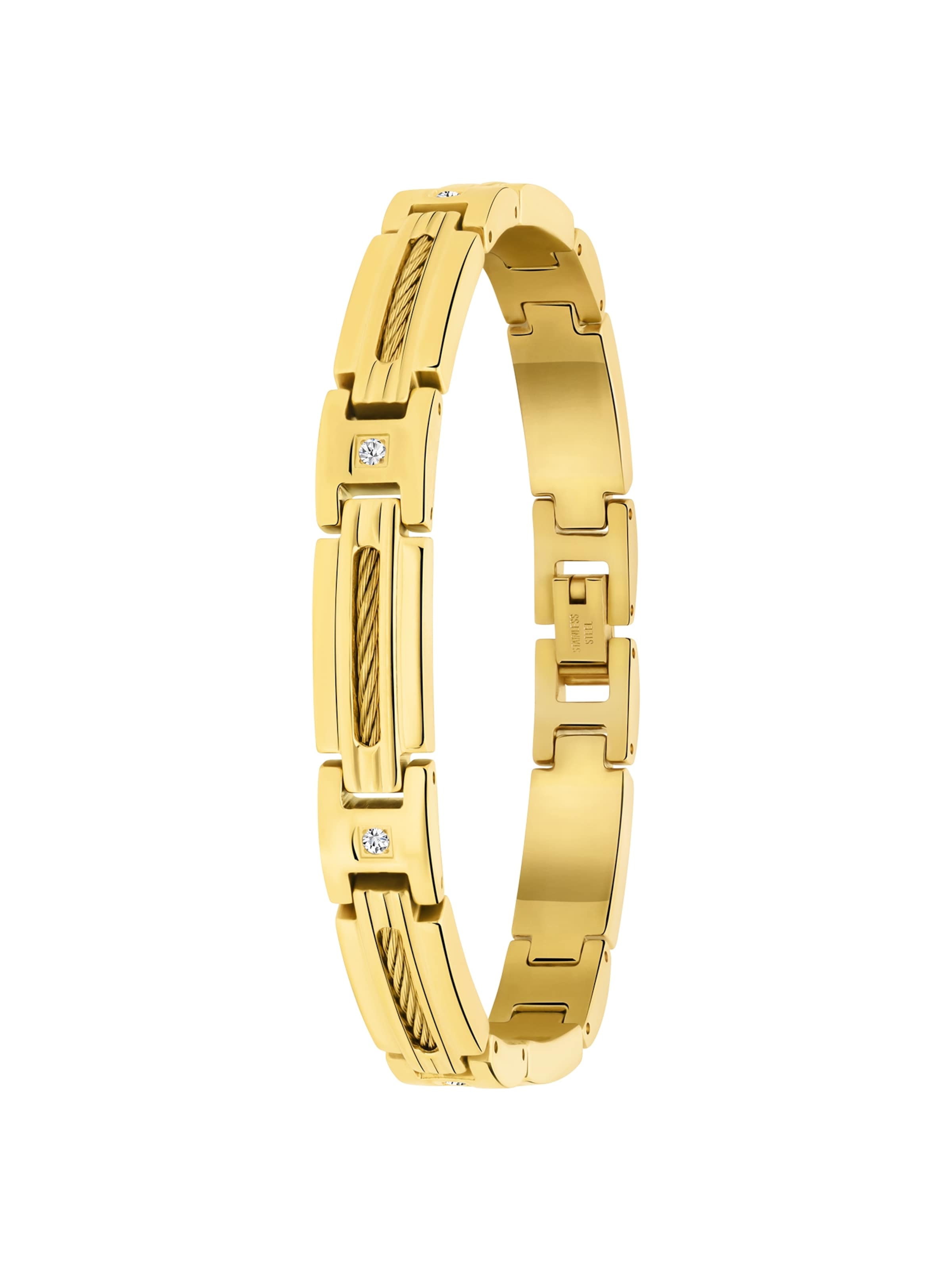 Lucardi Armband 'Klassisch' in Goud: voorkant