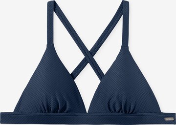 SCHIESSER Triangle Bikini Top ' Mix & Match Swim ' in Blue: front