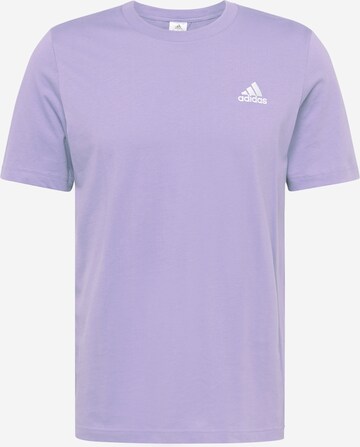 ADIDAS SPORTSWEAR Performance Shirt 'Essentials Embroidered Small Logo' in Purple: front