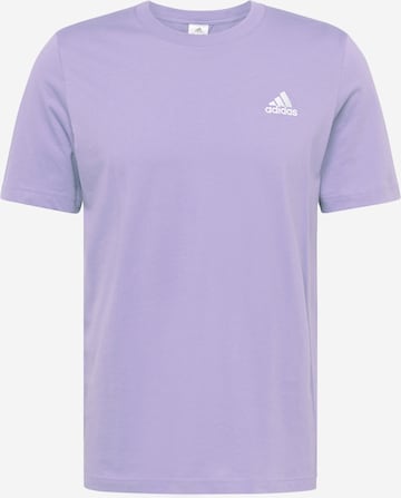 T-Shirt fonctionnel 'Essentials Embroidered Small Logo' ADIDAS SPORTSWEAR en violet : devant