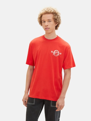 T-Shirt TOM TAILOR DENIM en rouge