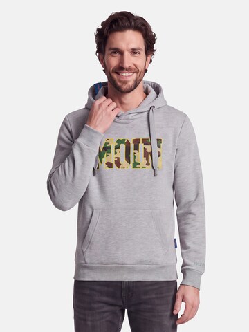 salzhaut Sweatshirt 'Heff - Moin' in Grau: Vorderseite