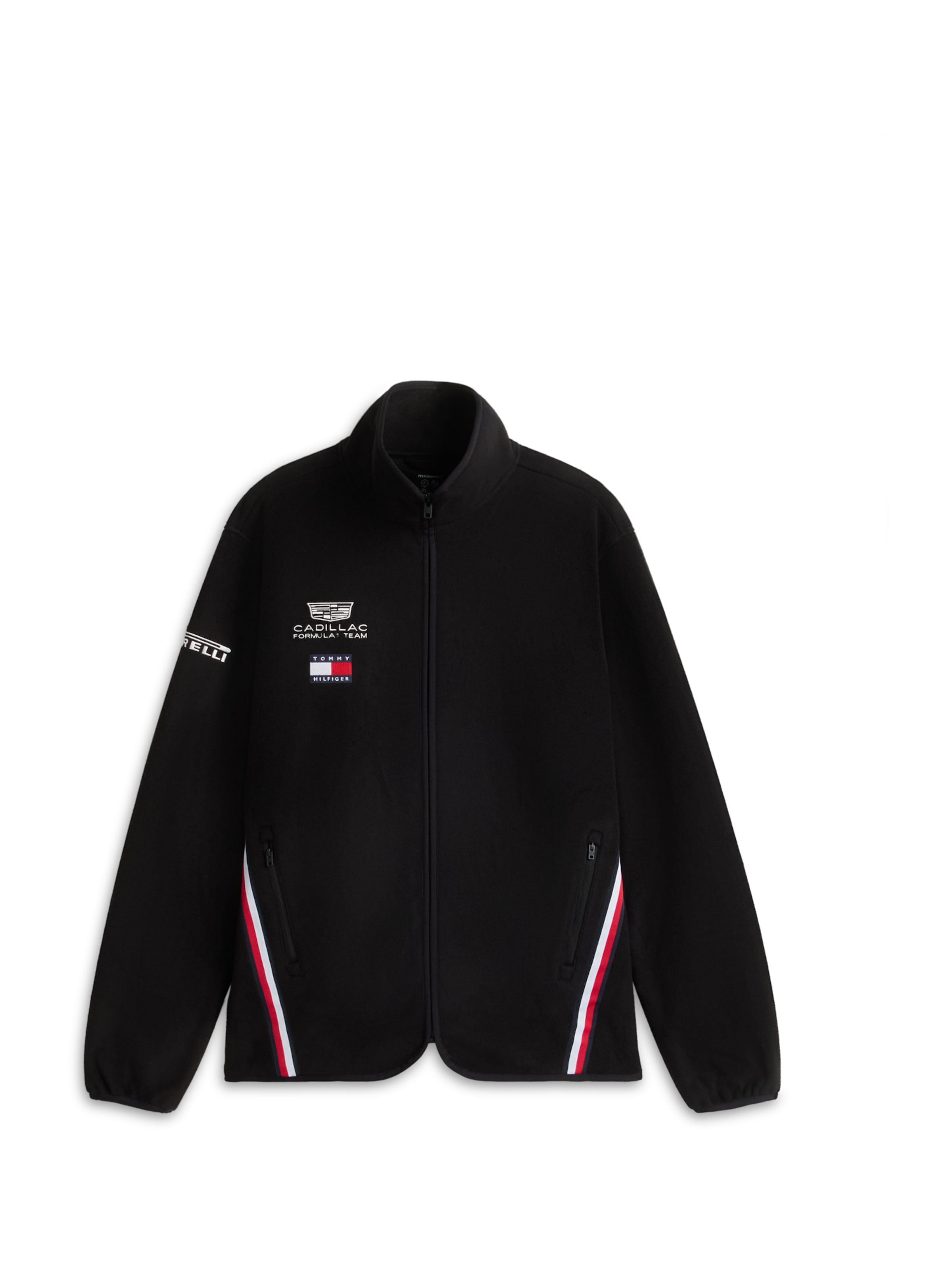 TOMMY HILFIGER Кофта на молнии 'TH X CF1 Replica' в Черный: спереди
