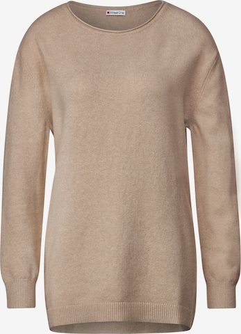 STREET ONE Sweater in Beige: front