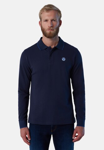 North Sails Poloshirt in Blau: predná strana