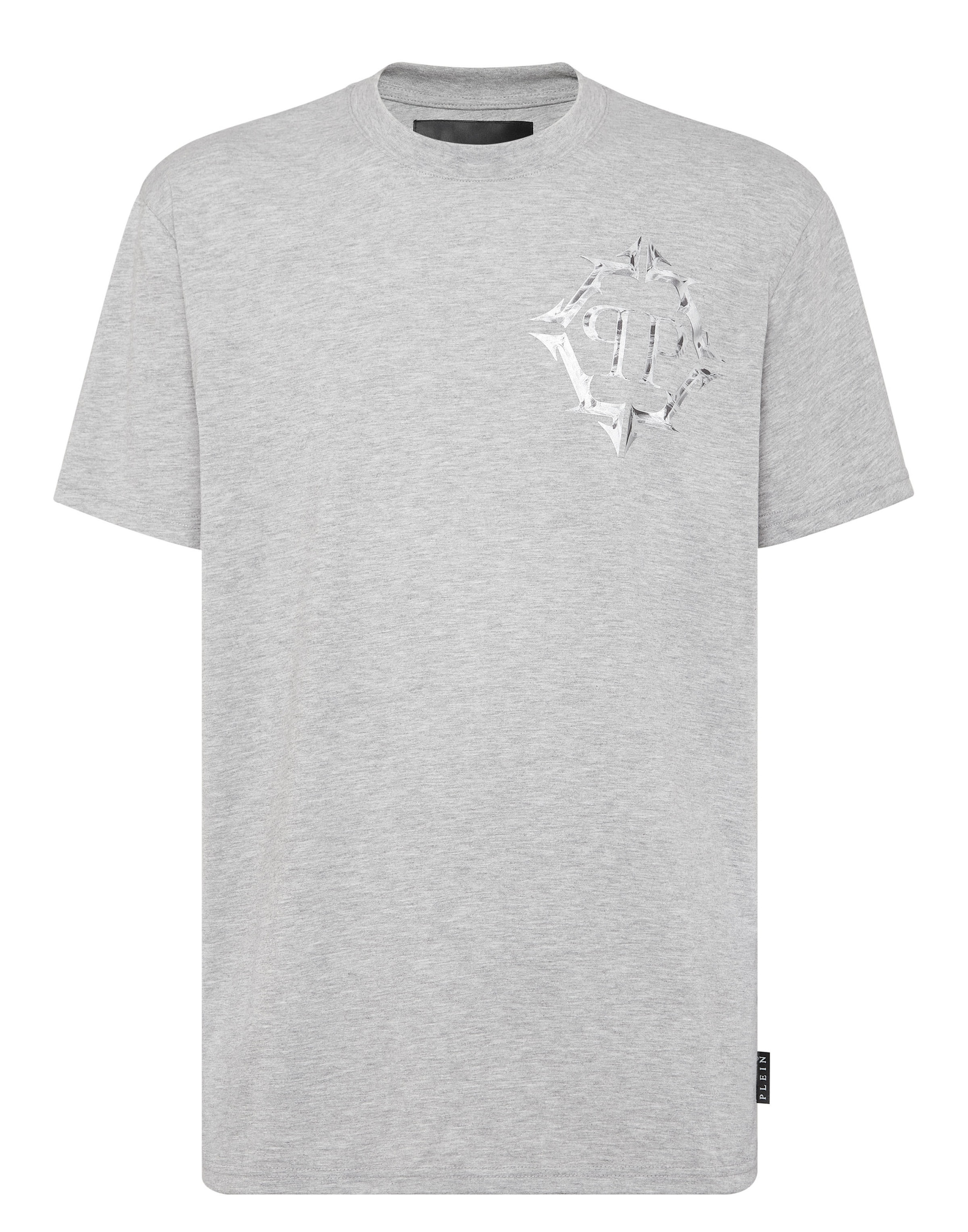 Philipp Plein - Camiseta en gris: frente