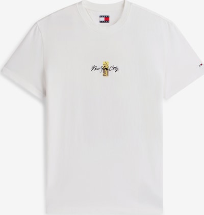 Marškinėliai iš Tommy Jeans, spalva – ruda / geltona / juoda / balta, Prekių apžvalga