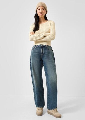 QS Wide leg Jeans in Blue: front