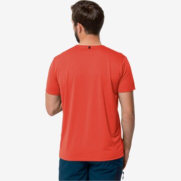 JACK WOLFSKIN Functioneel shirt 'PACK AND GO' in Rood