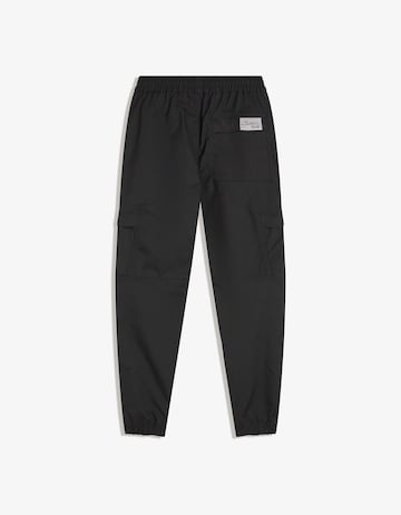 Effilé Pantalon cargo Bershka en noir