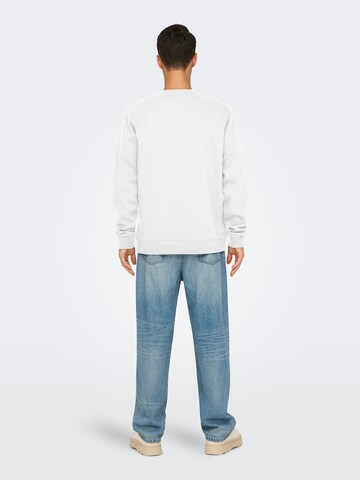 Only & Sons Mikina 'ONSDAWSON' - Biela